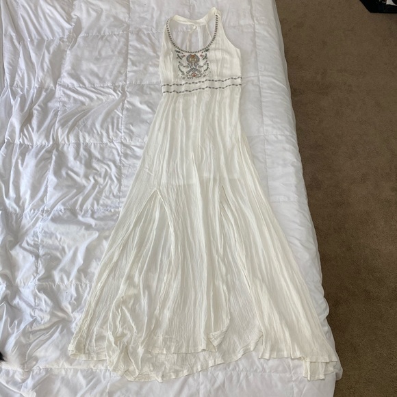 white goddess maxi dress